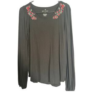 American Eagle Soft & Sexy Floral Embroidered Top – Size S